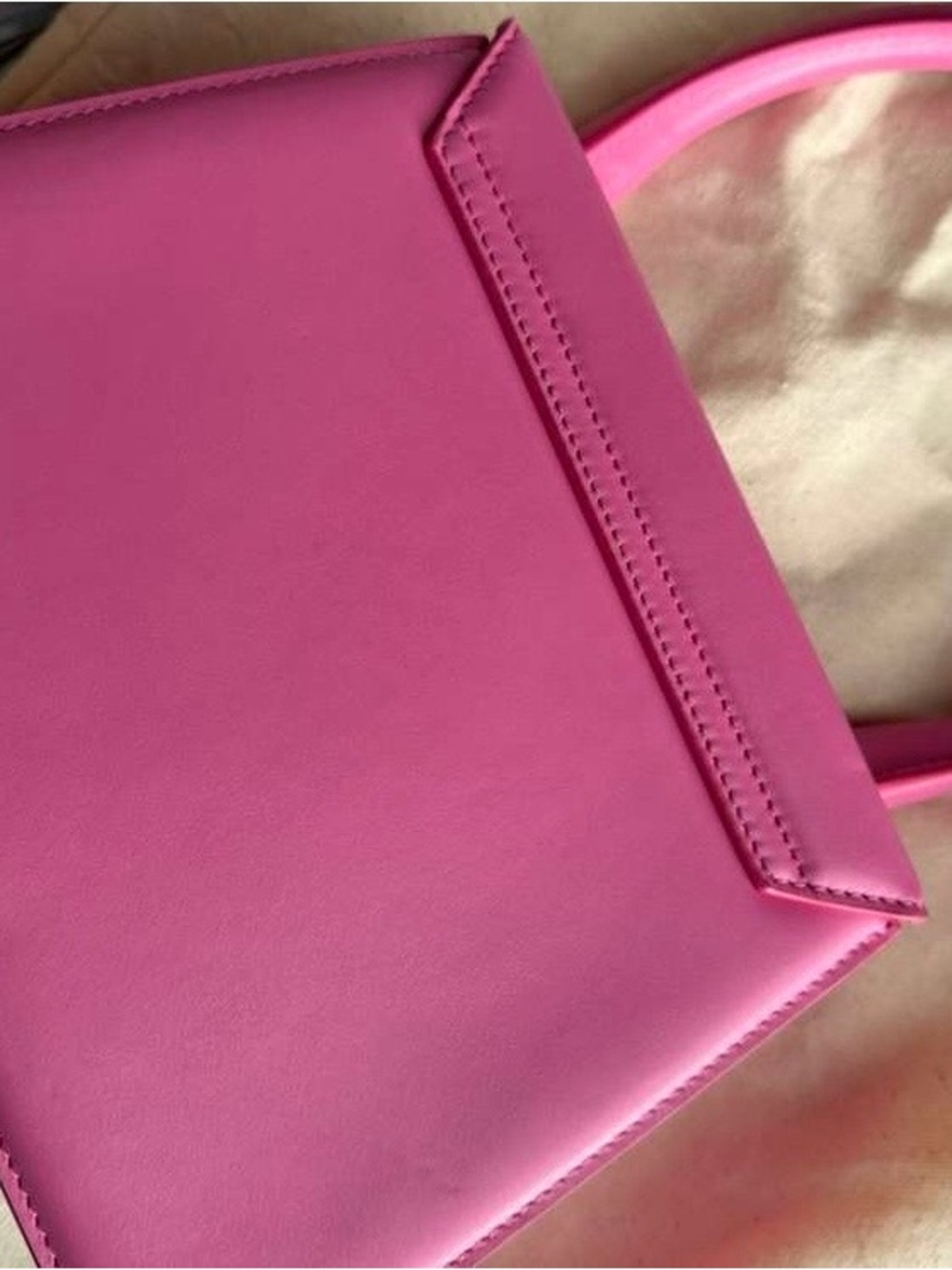 Jacquemus Hot Pink Le Chiquito Top-Handle Bag - Large Size - Picture 8 of 11